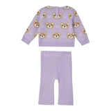 LIU JO completo 2 pezzi maglia-pantalone tinta unita Lilla per Neonata HF4052 LILLA LIU JO 