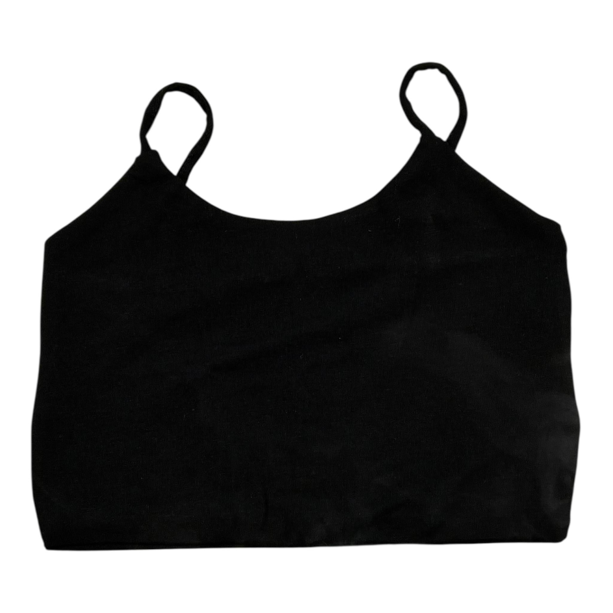 Lu Lu By Miss Grant Top Tinta Unita A Bretelle per Bambina LL3473 NERO LU LU BY MISS GRANT 