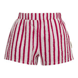 Dou Dou Shorts Bicolore con Fantasia A Righe per Bambina DW6Q39XX BIANCO DOU DOU 