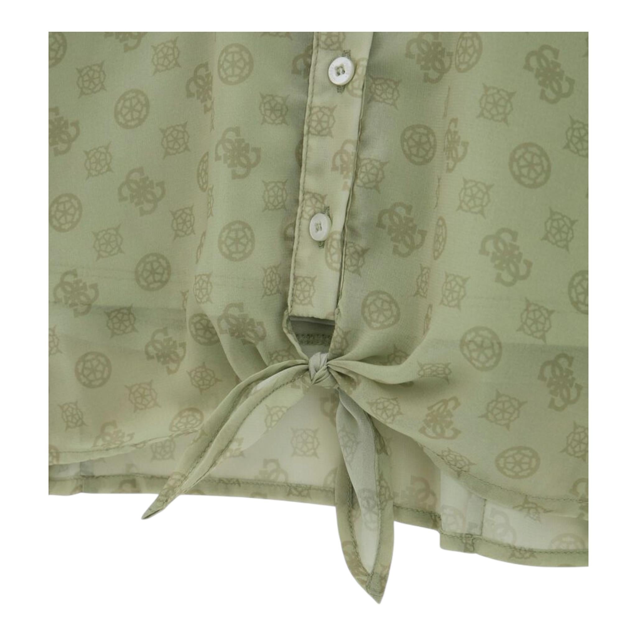 Guess Camicia Manica Lunga Tinta Unita  per Neonata J4YH01WA2T0 VERDE GUESS 