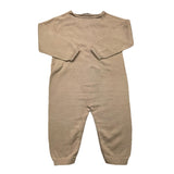 Wedoble Tutina Manica Lunga Tinta Unita Beige Per Neonato