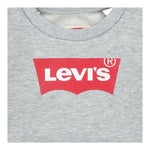 LEVI'S felpa chiusa girocollo tinta unita con stampa logo Grigio per Bambino 8E9079X GRIGIO LEVI'S 