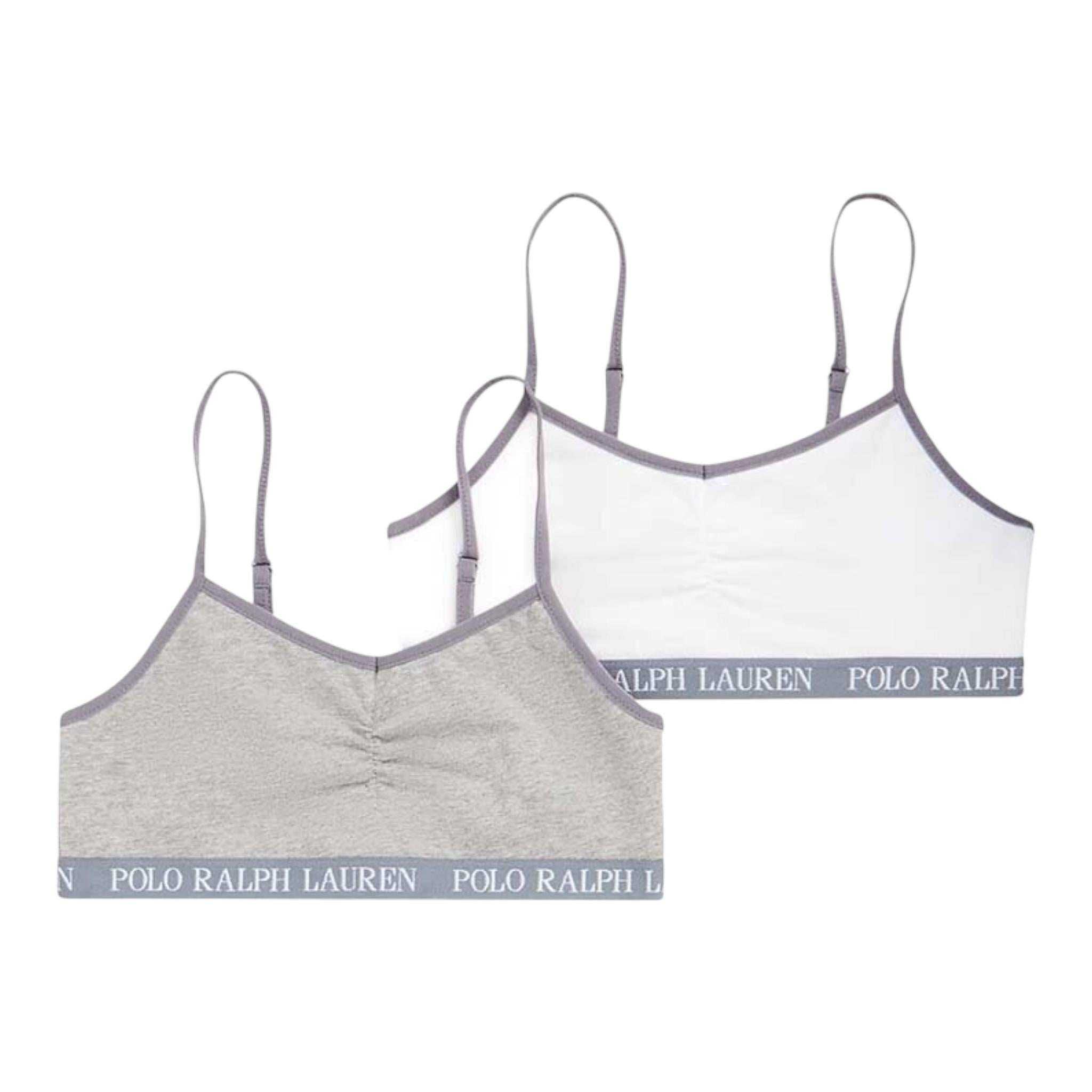 Ralph Lauren Set 2 Top Bicolore per Bambina 4P5017 BIANCO/GRIGIO RALPH LAUREN 