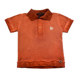 Please Polo Mezza Manica Tinta Unita Arancione Per Neonato