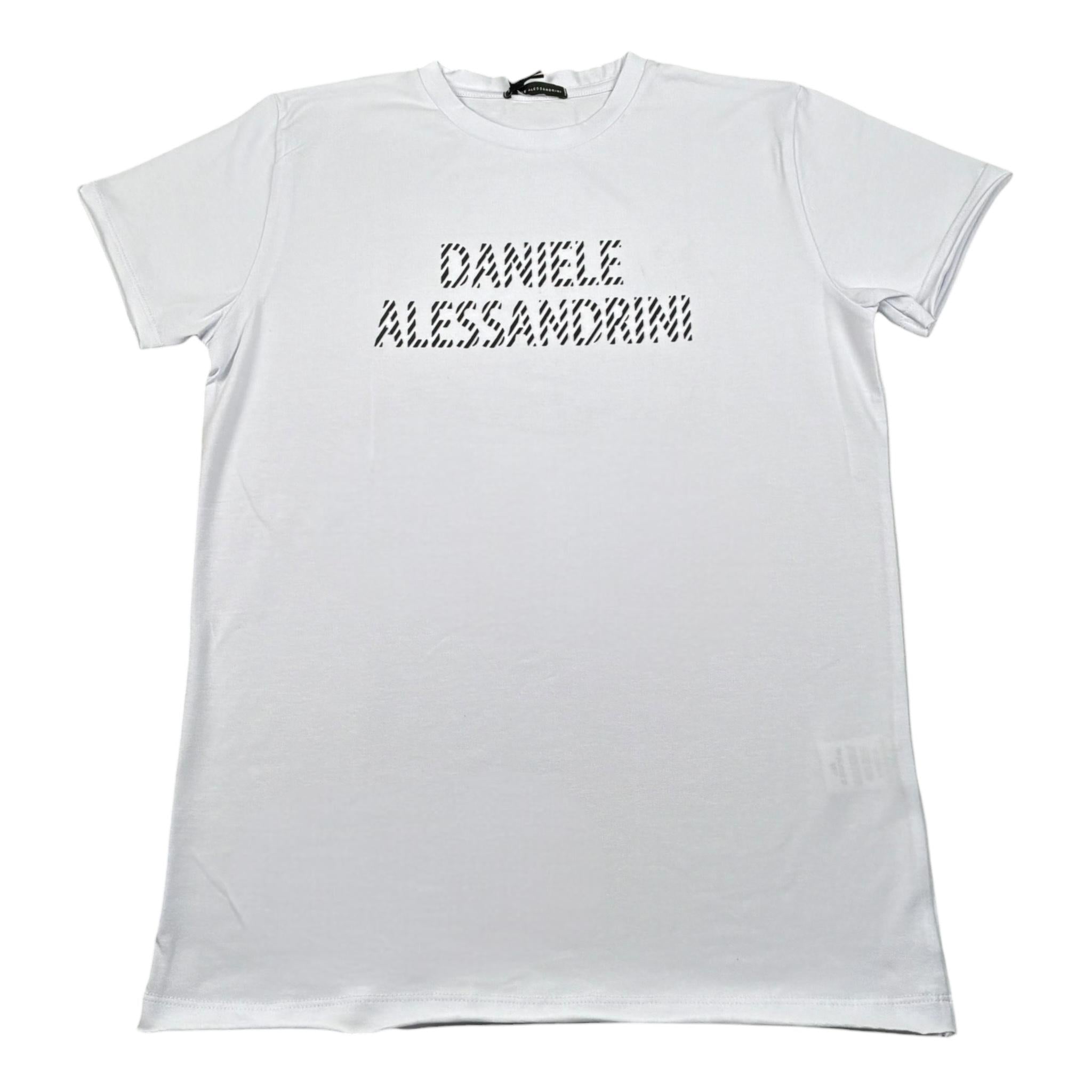 Daniele Alessandrini T-Shirt Girocollo Tinta Unita per Bambino 1236M00238 BIANCO DANIELE ALESSANDRINI 