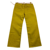 Babe & Tess Pantalone Tinta Unita Con Cinturino Giallo Per Bambina