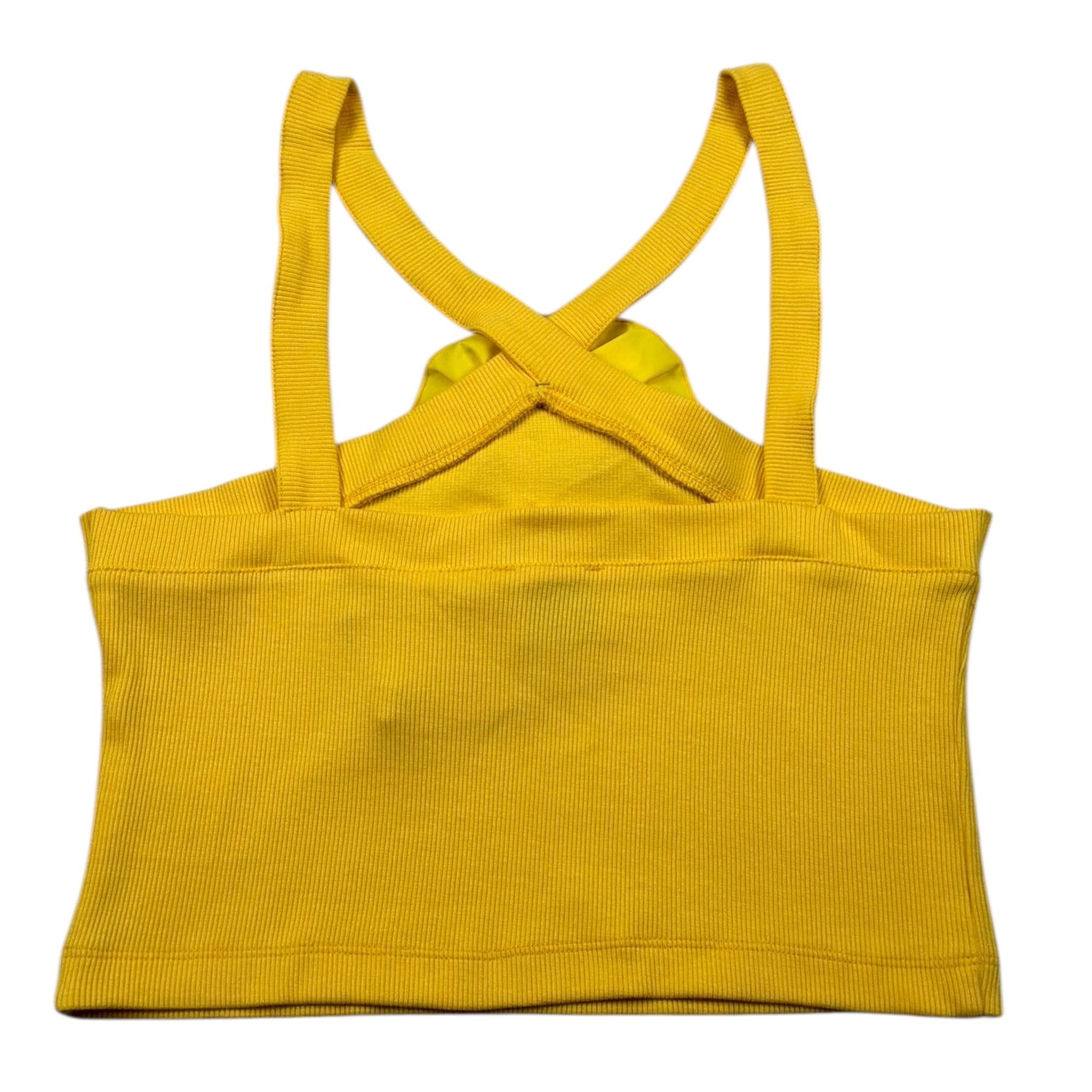 Mariuccia Top Bretelline Tinta Unita con Applicazione per Bambina MMBT382 GIALLO MARIUCCIA 