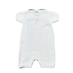 Scaldacuore Pagliaccetto Tinta Unita In Maglia per Neonata PS02PE24 BIANCO SCALDACUORE 