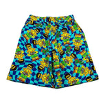 Mousse Bermuda Tinta Unita con Stampa E Elastico In Vita per Bambino DINOBEACHBE VERDE ACQUA MOUSSE 