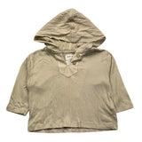 Play Up Shirt Tinta Unita Con Cappuccio Beige Per Neonato