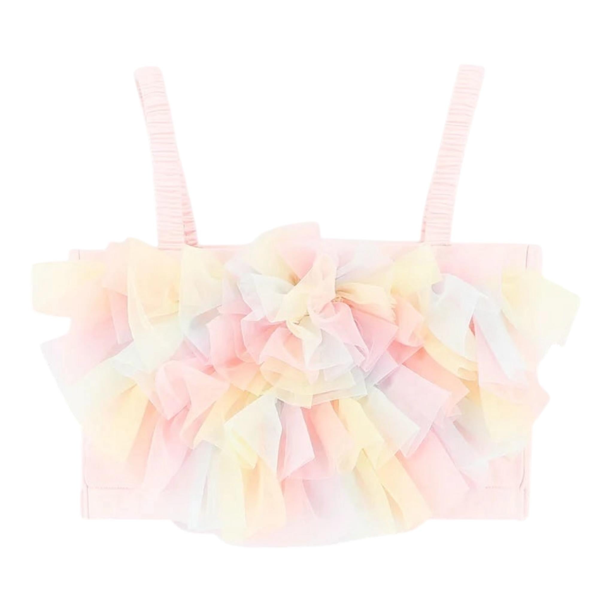 Angel'S Face Completo Gonnatop Tinta Unita con Tulle per Bambina ROSETTA ROSA ANGEL'S FACE 