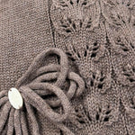 Le Coconne Coperta Tinta Unita con Ricami per Neonata LCN0421 MARRONE LE COCONNE 