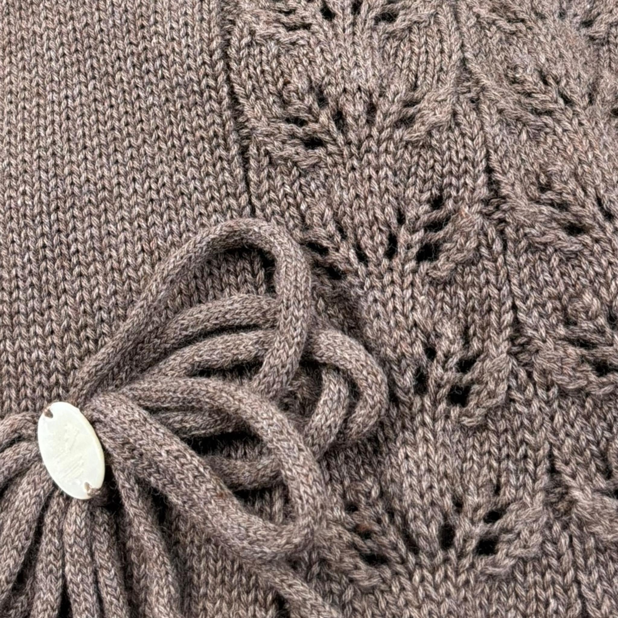Le Coconne Coperta Tinta Unita con Ricami per Neonata LCN0421 MARRONE LE COCONNE 