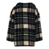 DOU DOU cappotto stampa fantaisa quadri Blu per Bambino DV2P70 BLU DOU DOU 