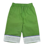 Ilfarobimbi Pantalone Tinta Unita con Elastico In Vita per Neonata IFB50484X VERDE ILFAROBIMBI 