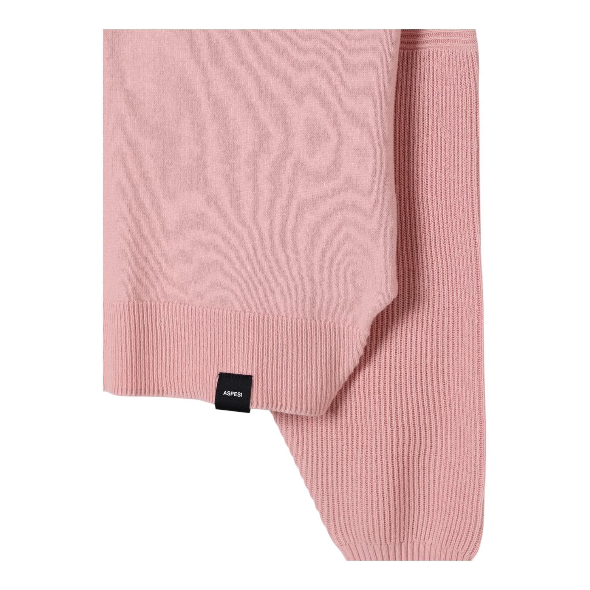 Aspesi Maglia Tinta Unita Mezzo Collo per Bambina S25047MAEM110 ROSA ASPESI 