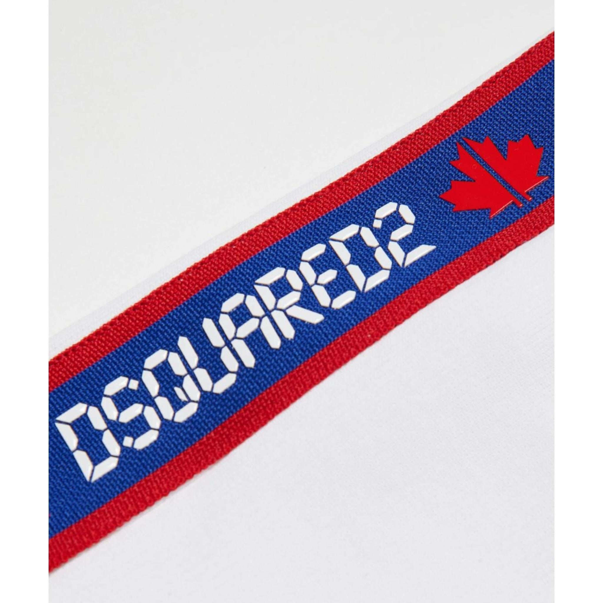 Dsquared2 Bermuda Tinta Unita con Profili In Contrasto per Bambino DQ2177 BIANCO DSQUARED2 