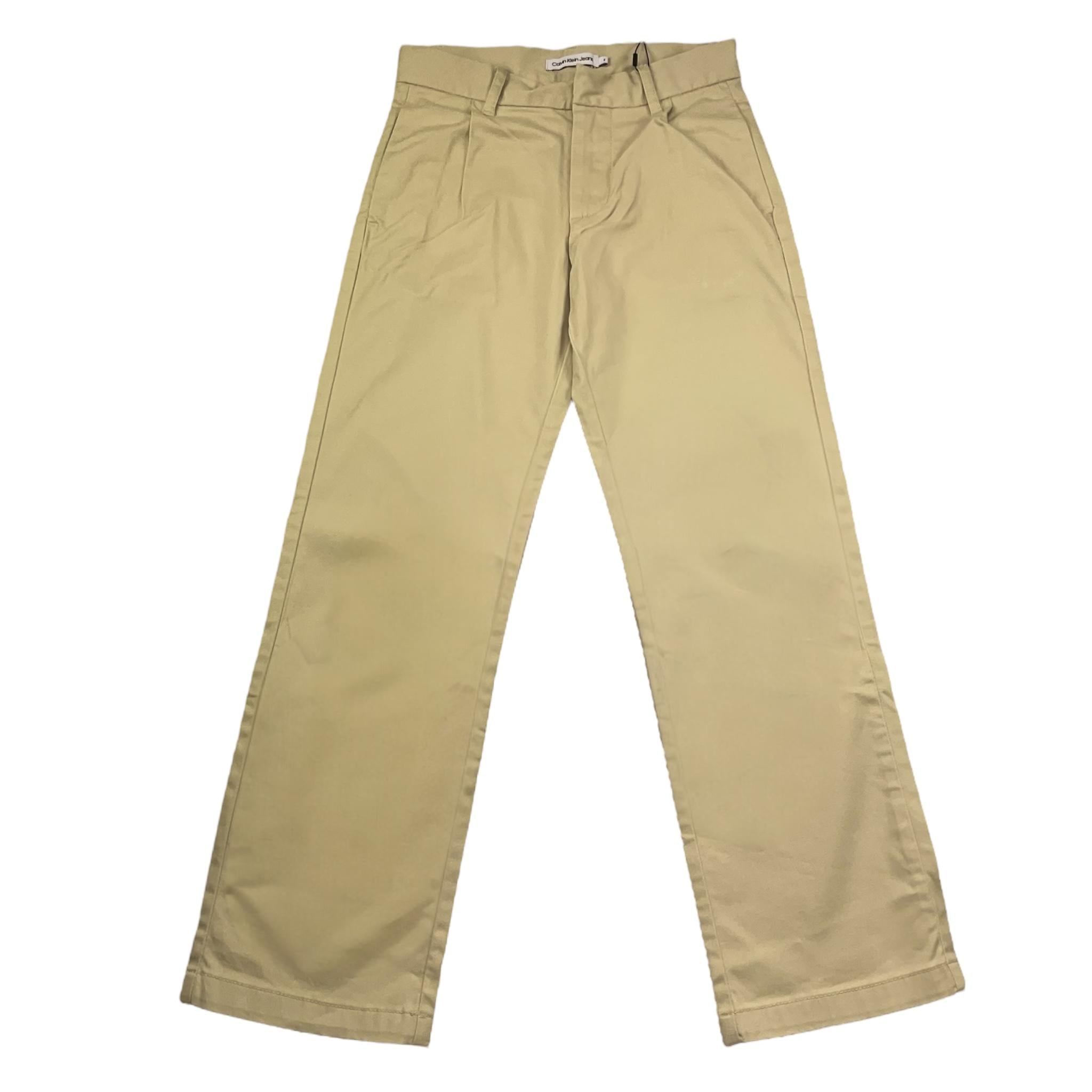 Calvin Klein Pantalone Tinta Unita con Girovita Regolabile per Bambino IB0IB02093 VERDE CALVIN KLEIN 