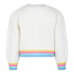 BillIEBLUSH cardigan tinta unita cn stampa cuori Panna per Neonata U20633 PANNA BillIEBLUSH 