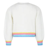 BillIEBLUSH cardigan tinta unita cn stampa cuori Panna per Neonata U20633 PANNA BillIEBLUSH 