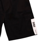 Dropseason2 Bermuda Tinta Unita con Stampa per Bambino K049 NERO DROPSEASON2 