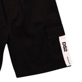 Dropseason2 Bermuda Tinta Unita con Stampa per Bambino K049 NERO DROPSEASON2 