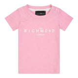 John Richmond T-Shirt Girocollo Tinta Unita con Stampa per Neonata RIP25002TS ROSA JOHN RICHMOND 