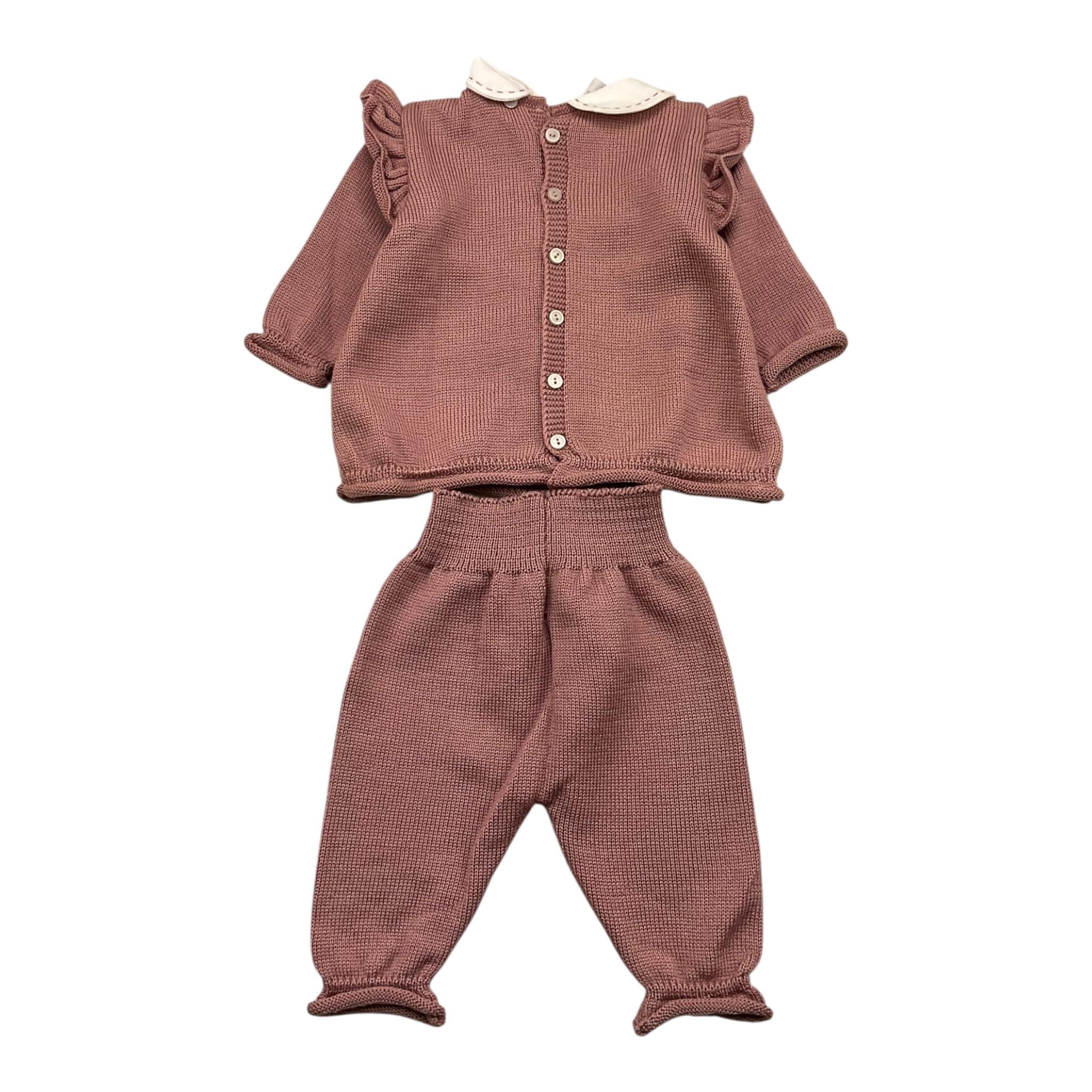 MARLU' completo 2pz maglia-leggins tinta unita Rosa per Neonata IF3719 ROSA MARLU' 