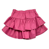 LIU JO gonna tinta unita in ecopelle Rosa per Bambina KF4013 ROSA LIU JO 