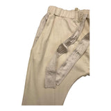 Caffe' D'Orzo Pantalone Tinta Unita Con Elastico In Vita Beige Per Neonata
