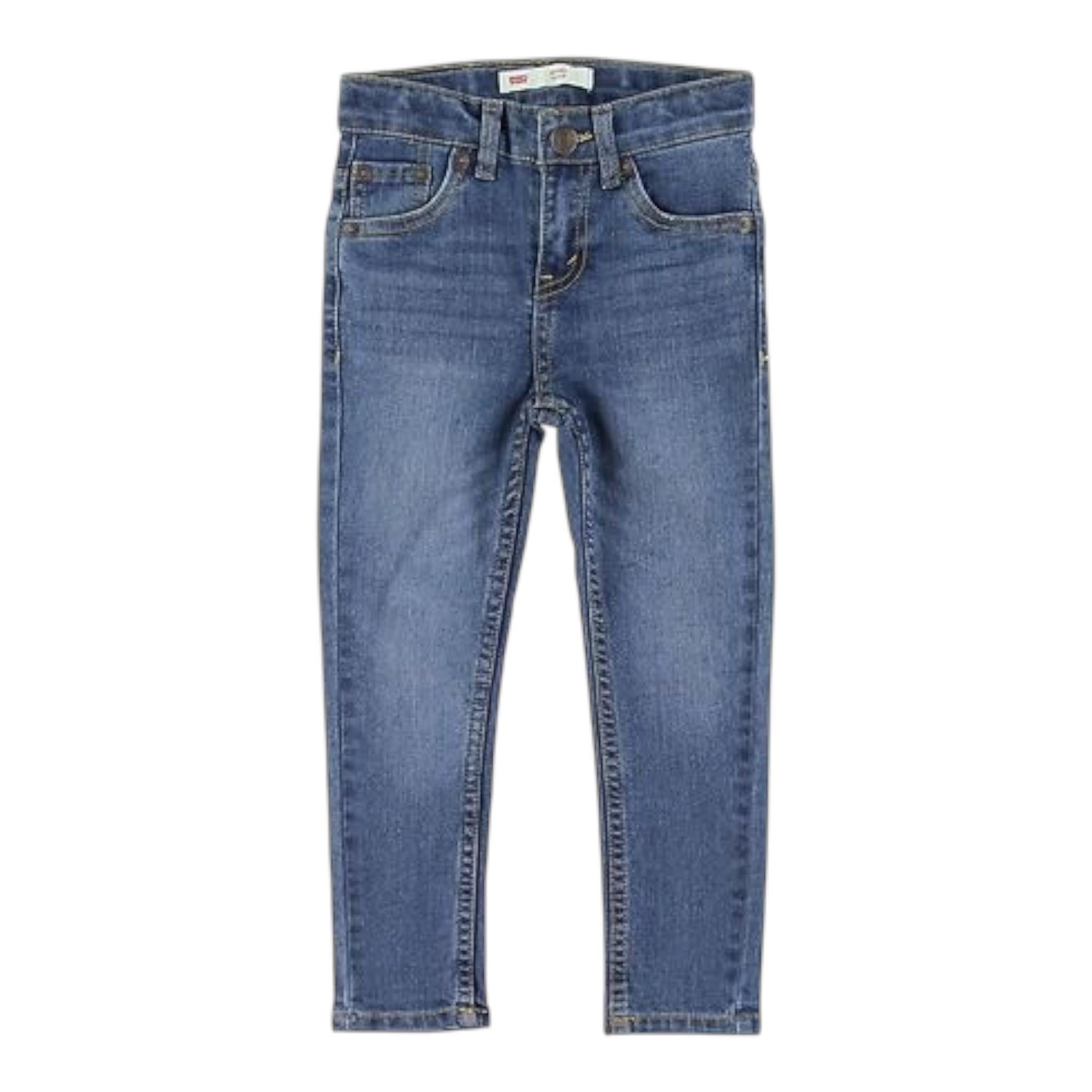 LEVI'S jeans tinta unita con girovita regolabile Azzurro per Bambino 8EC214 AZZURRO LEVI'S 