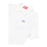 Diesel Camicia Mezza Manica Tinta Unita con Logo per Bambino J02286 BIANCO DIESEL 