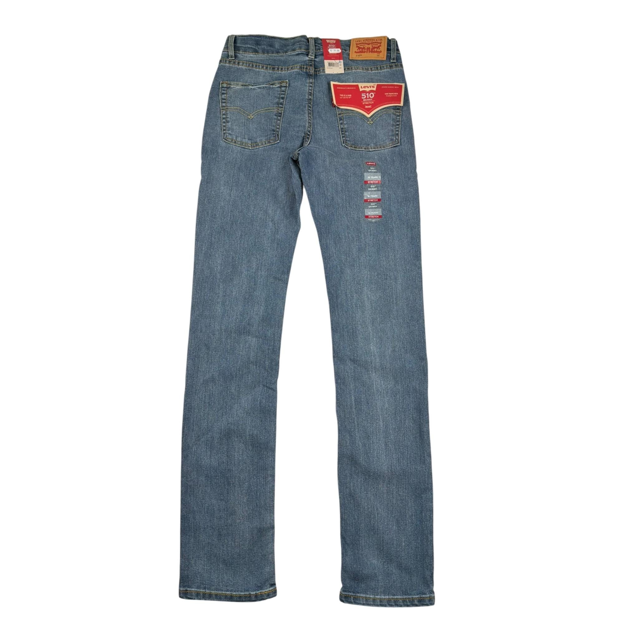 Levi'S Jeans Tinta Unita con Girovita Regolabile per Bambino 9E2008 BLU LEVI'S 