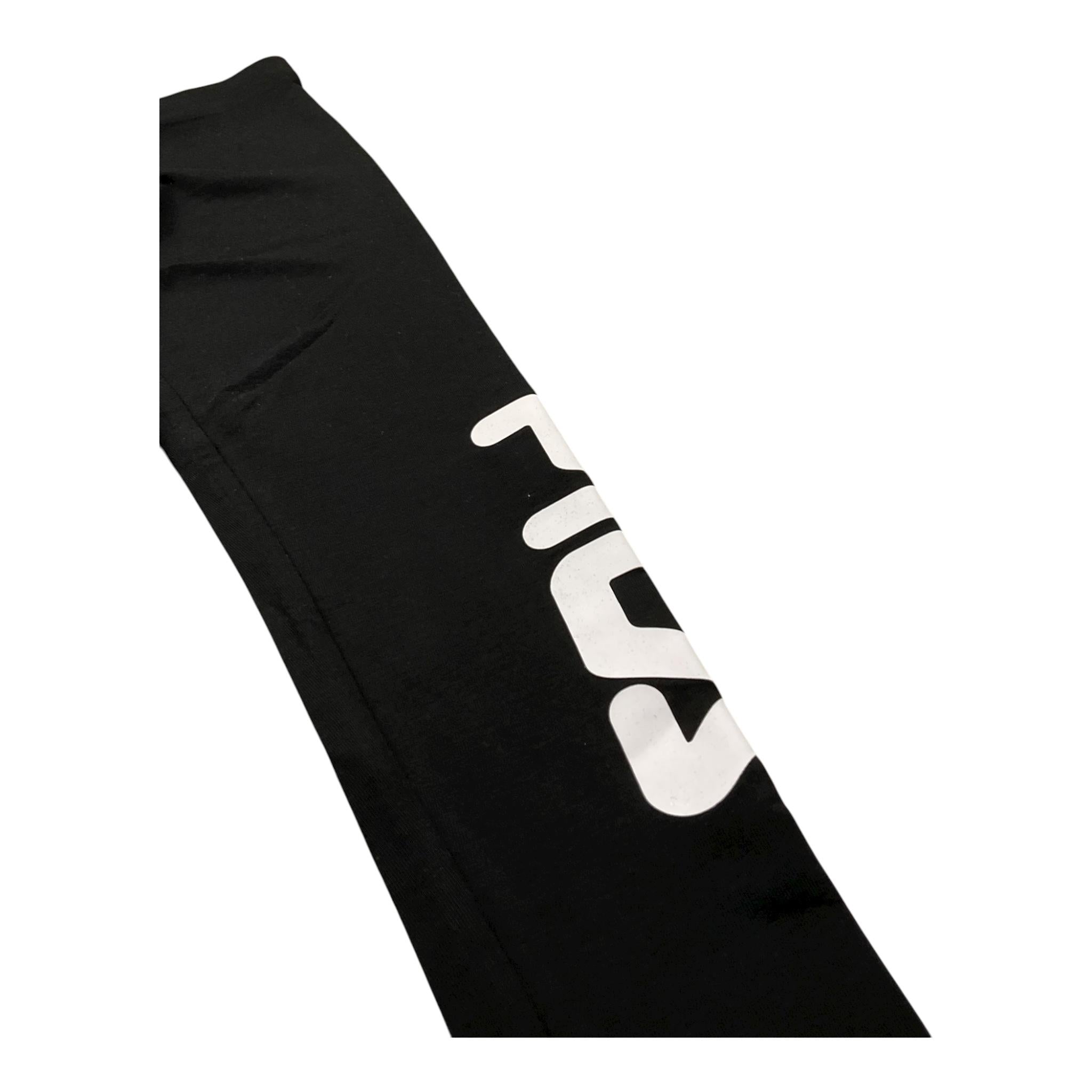 Fila Leggins Tinta Unita con Stampa per Bambina 688155 NERO FILA 