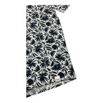 camicia mezza manica tinta unita con fiori PP4043 BLU PAOLO PECORA 