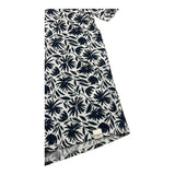 camicia mezza manica tinta unita con fiori PP4043 BLU PAOLO PECORA 