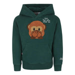 SAINT BARTH felpa tinta unita con cappuccio e stampa Verde per Bambino OLI0001 VERDE SAINT BARTH 