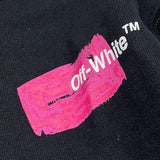 OFF-WHITE abito modello felpa girocollo tinta unita con stampa Nero per Bambina HDHF NERO OFF-WHITE 