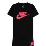 Nike Completo 2 Pezzi T-Shirt-Bermuda tinta unita Nero per Bambino 86L596 NERO NIKE 