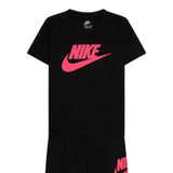 Nike Completo 2 Pezzi T-Shirt-Bermuda tinta unita Nero per Bambino 86L596 NERO NIKE 