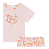 @Madilly Completo 2 Pezzi T-Shirt-Short Rosa Per Neonata