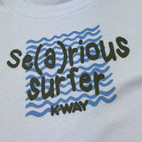 K-Way T-Shirt Girocollo Tinta Unita con Stampa per Bambino K1161YW BIANCO K-WAY 