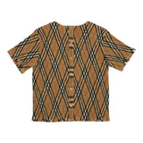 Burberry T-Shirt Girocollo Tinta Unita con Fantasia per Bambina 8100073 BEIGE BURBERRY 