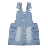 Levi'S Salopette Tinta Unita con Tasconi per Neonata 1EM257 AZZURRO LEVI'S 