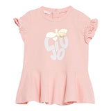 Liu Jo Abito Mezza Manica Tinta Unita con Stampa per Neonata KA3163 ROSA LIU JO 