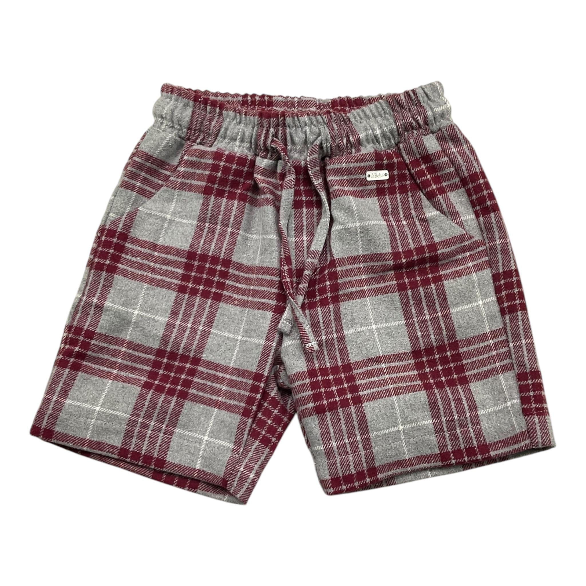 LE BEBE' bermuda tinta unita con fantasia a righe Grigio per Neonato LBB5235 GRIGIO LE BEBE' 