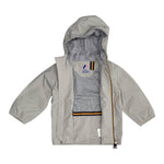 K-Way Giubbino Tinta Unita con Zip E Cappuccio per Bambino K41335WX GRIGIO K-WAY 