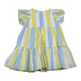 Juliana Abito Tricolore con Fantasia A Righe Giallo per Neonata 25128 GIALLO JULIANA 