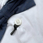 Liu Jo Camicia Tinta Unita con Papillions per Bambino QF3053T8755 BIANCO LIU JO 