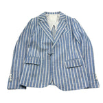 Manuel & Frank Giacca Tinta Unita con Fantasia A Righe per Bambino MF6260R AZZURRO MANUEL & FRANK 